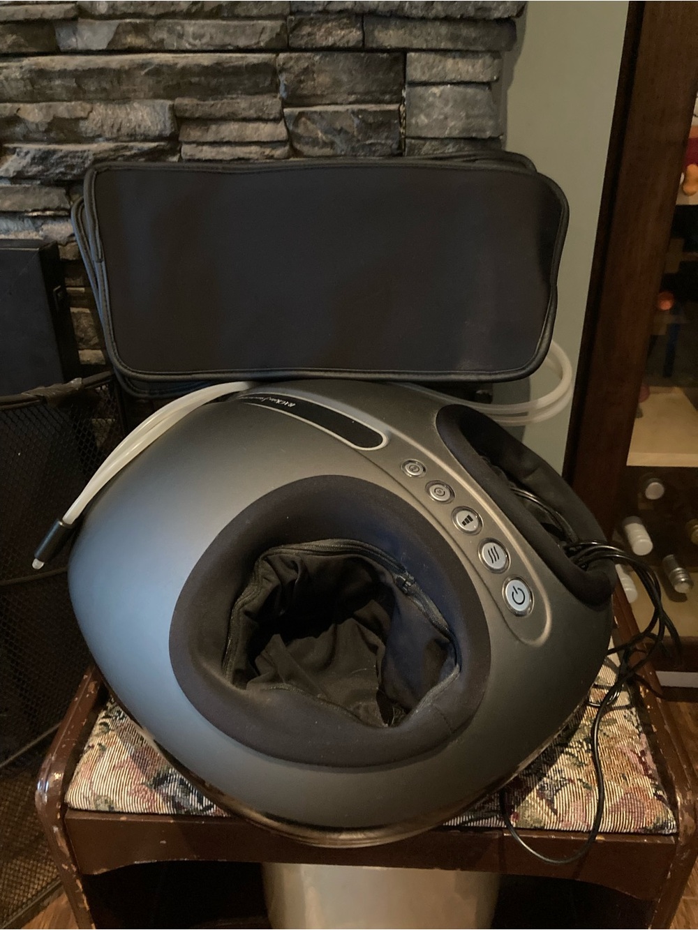Sharper Image Black Foot and Calf Massager with Remote